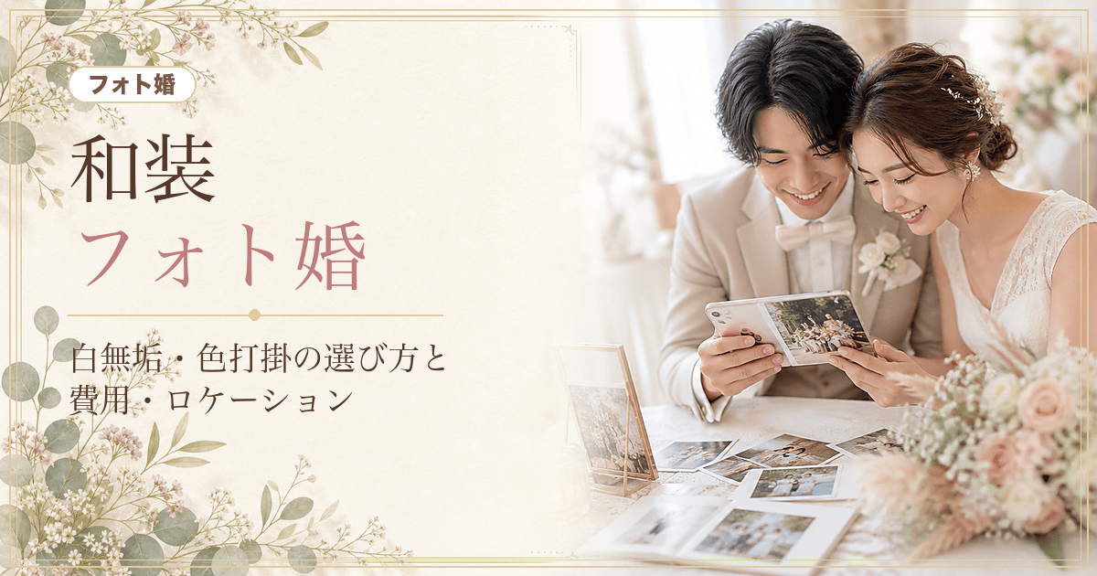 和装フォトウェディング完全ガイド|白無垢・色打掛・引き振袖の選び方と費用・人気ロケーション のヒーロー画像
